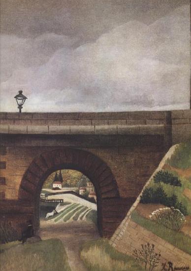 Henri Rousseau View from an Arch of the Bridge of Sevres China oil painting art
